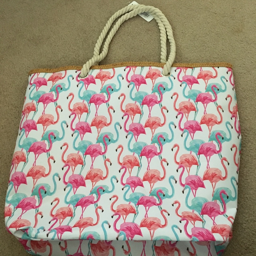 Flamingo Beach Bag